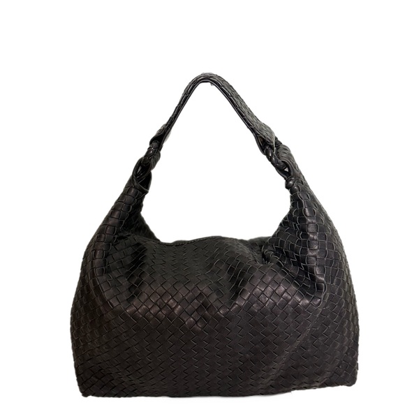 Bottega Veneta Nappa Intrecciato Sloane Hobo Ferro Black - Picture 4 of 11